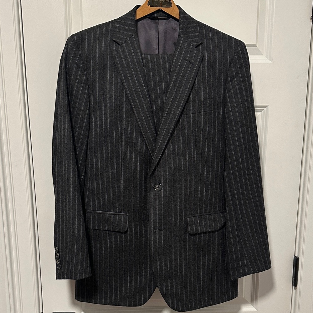 Brooks Brothers Charcoal Pinstripe Suit